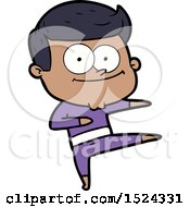 Cartoon Happy Man Dancing