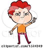 Cartoon Angry Man