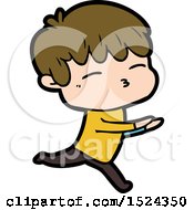 Cartoon Curious Boy