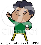 Cartoon Friendly Man