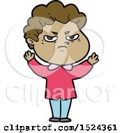 Cartoon Angry Man