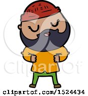 Cartoon Man With Beard by lineartestpilot