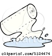 Cartoon Kitchen Towel Soaking Up Spill