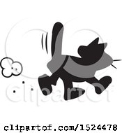 Poster, Art Print Of Black Cat Walking Superstitions