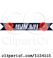Clipart Of A Red Poppy Flower Anzac Day Design Royalty Free Vector Illustration by Vector Tradition SM