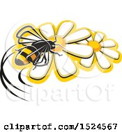 Poster, Art Print Of Bee On Flowers