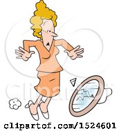 Superstition Scene Of A Woman Dropping And Breaking A Mirror
