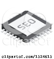3d Isometric Seo Chip Icon