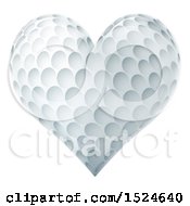Poster, Art Print Of Heart Shaped Golf Ball
