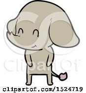Poster, Art Print Of Cute Cartoon Elephant