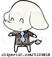 Poster, Art Print Of Cute Cartoon Elephant Boss