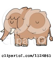 Cartoon Mammoth by lineartestpilot