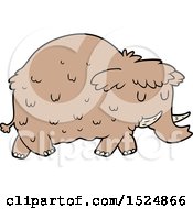 Cartoon Prehistoric Mammoth by lineartestpilot