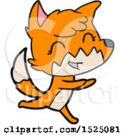 Poster, Art Print Of Happy Cartoon Fox