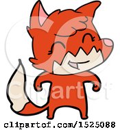 Happy Cartoon Fox