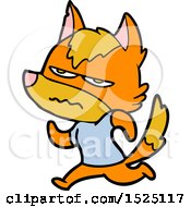 Cartoon Angry Fox