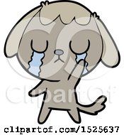 Cartoon Clipart Of A Sad Dog Crying