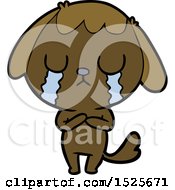 Poster, Art Print Of Sad Dog Crying