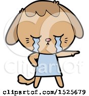 Cartoon Clipart Of A Sad Dog Crying