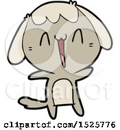 Cartoon Laughing Dog
