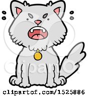 Cartoon Angry Cat by lineartestpilot