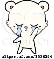 Poster, Art Print Of Crying Cartoon Polar Bear