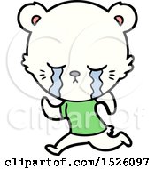 Sad Little Polar Bear Cartoon