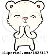 Poster, Art Print Of Happy Cartoon Polar Bear