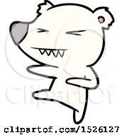 Kicking Polar Bear Cartoon