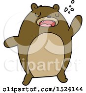 Poster, Art Print Of Funny Cartoon Bear
