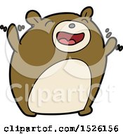 Poster, Art Print Of Cartoon Bear Laughing