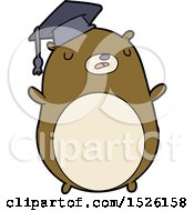 Poster, Art Print Of Cartoon Graduate Bear