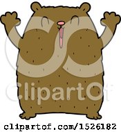 Poster, Art Print Of Happy Cartoon Bear