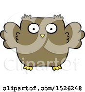 Poster, Art Print Of Cute Cartoon Owl