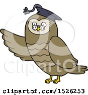 Cartoon Owl Graduate