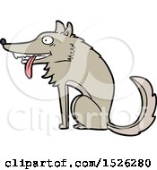 Hungry Cartoon Wolf
