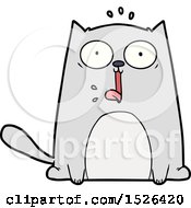 Funny Cartoon Cat by lineartestpilot