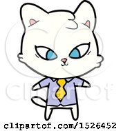 Poster, Art Print Of Cute Cartoon Cat