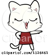 Poster, Art Print Of Happy Cartoon Cat