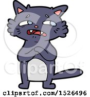 Worried Cartoon Cat