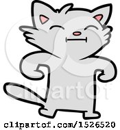 Poster, Art Print Of Happy Cartoon Cat