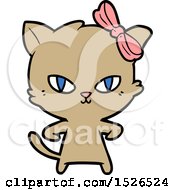 Poster, Art Print Of Cute Cartoon Cat