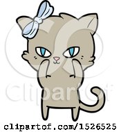 Poster, Art Print Of Cute Cartoon Cat