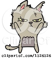 Poster, Art Print Of Tough Cartoon Cat