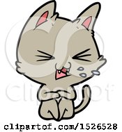 Poster, Art Print Of Cartoon Cat Hissing