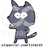 Poster, Art Print Of Cartoon Cat Giving Thumbs Up