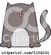 Poster, Art Print Of Funny Cartoon Cat