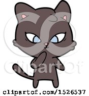 Poster, Art Print Of Cute Cartoon Cat