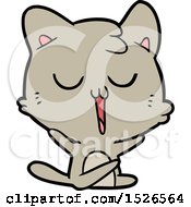 Poster, Art Print Of Cartoon Cat Singing