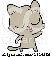 Poster, Art Print Of Cartoon Hissing Cat